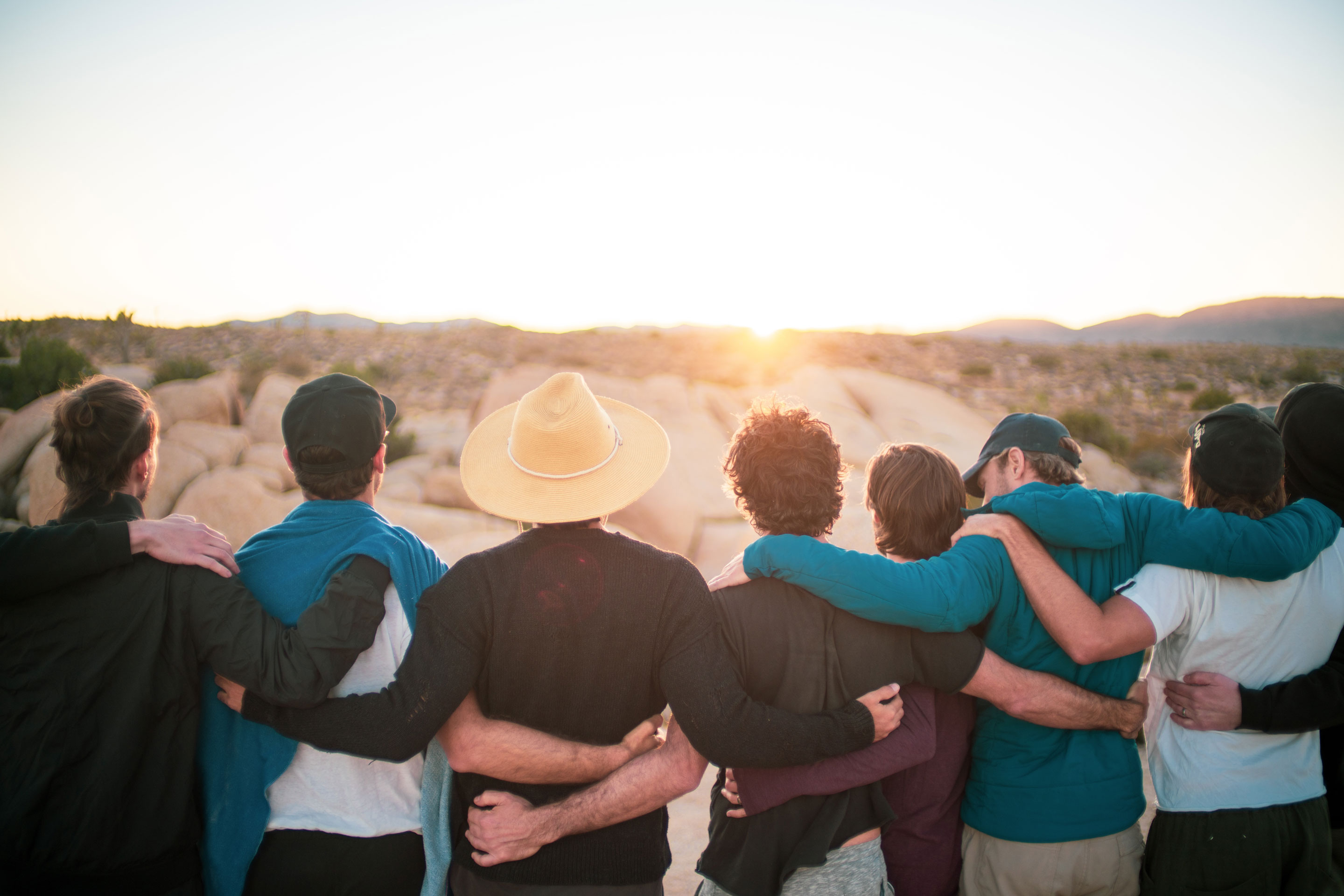 Amid the loneliness epidemic, men are craving connection. On the last sunset of an all men&#039;s retreat in Joshua Tree, the group reflected on what it was like to build empathy. 
